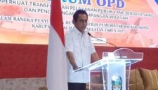 Wakil Bupati Halmahera Selatan, Helmi Umar Muchsin, saat membuka Forum OPD terkait penyusunan RKPD 2027 [Foto : ridal/kasedata]