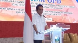Wakil Bupati Halmahera Selatan, Helmi Umar Muchsin, saat membuka Forum OPD terkait penyusunan RKPD 2027 [Foto : ridal/kasedata]