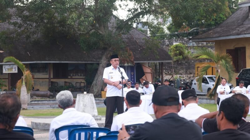 Program rabu menyapa bersama Wali Kota Ternate, M. Tauhid Soleman, di Benteng Oranje [Foto : ongky/kasedata]