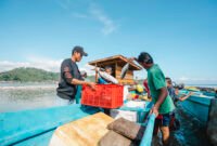 Potensi bahari yang melimpah didapat oleh para nelayan Desa Soligi, Pulau Obi, Halmahera Selatan.