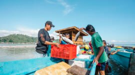 Potensi bahari yang melimpah didapat oleh para nelayan Desa Soligi, Pulau Obi, Halmahera Selatan.