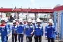 Wakil Gubernur Maluku Utara, Sarbin Sehe dan rombongan disambut langsung Manager PT Pertamina Patra Niaga Ternate, Giyanto, bersama Aviation Fuel Terminal (AFT) Manager Babullah Winaryanto, Sales Area Manager Dion Chandra saat melaksanakan Sidak. || dok : Adpim Malut