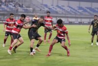 Laga Madura United vs Malut United yang berlangsung di Stadion Gelora Madura Ratu Pamelingan [Foto : official malutunited]