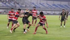 Laga Madura United vs Malut United yang berlangsung di Stadion Gelora Madura Ratu Pamelingan [Foto : official malutunited]