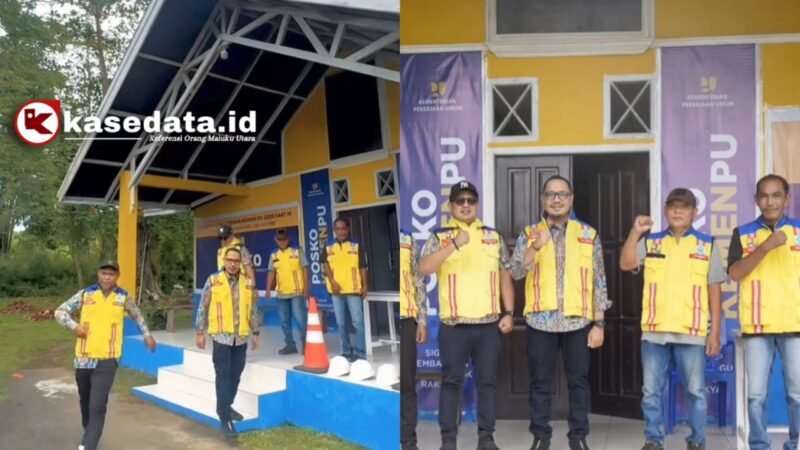 Kepala BPJN Maluku Uara, Navy Anugerah Umasangadji, S.T.,M.T.,saat meninjau langsung salah satu posko jelang lebaran hari raya Idul Fitri 1447 Hijriah [dok : kasedata]