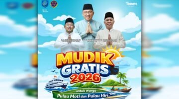 Pemkot Ternate Luncurkan Mudik Gratis untuk Warga Moti dan Hiri