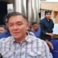 Bos Malut United, David Glen Oei/Kuasa hukum pelapor, Bahmi Bahrun, saat mencabut laporan setelah ada permintaan maaf dari pihak terlapor [Foto : istimewa]