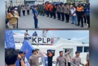 Tim gabungan dari berbagai unsur, mulai dari personel Polres Ternate, Brimob Polda Maluku Utara, TNI, BPBD, Dinas Sosial, Basarnas, hingga organisasi kemanusiaan seperti Baznas dan ORARI saat bergerak ke Kecamatan Batang Dua untuk menyalurkan bantuan kepada warga yang terdampak. || dok : Adpim Malut