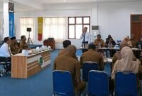 Sekretaris Daerah Provinsi Maluku Utara, H. Samsuddin Abdul Kadir, memimpin Rapat Koordinasi (Rakor) Penilaian Pembentukan Badan Layanan Umum Daerah (BLUD) pada Sekolah Menengah Kejuruan (SMK). || dok : Ilham/Kasedata