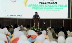 764 Jemaah Haji Malut Dilepas, Wagub Sarbin Ingatkan Fokus pada Rukun dan Wajib Haji