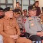 Wakil Gubernur Maluku Utara, H. Sarbin Sehe, menghadiri apel gelar pasukan Operasi Aman Nusa I Malut 2026 yang berlangsung di Lapangan Catur Prasetya, Mapolda Malut. || dok : Adpim Malut