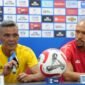 Pelatih bersama kapten tim Malut United saat menggelar konferensi pers jelang laga melawan Dewa United [Foto : official malutunited] 