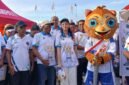 Gubernur Maluku Utara, Sherly Tjoanda saat menghadiri peluncuran logo, maskot, dan lagu Pekan Olahraga Provinsi (Porprov) Maluku Utara ke-V Tahun 2026. || dok : Ilham/Kasedata