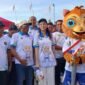 Gubernur Maluku Utara, Sherly Tjoanda saat menghadiri peluncuran logo, maskot, dan lagu Pekan Olahraga Provinsi (Porprov) Maluku Utara ke-V Tahun 2026. || dok : Ilham/Kasedata