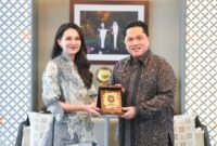Gubernur Malut Sherly Tjoanda usai menemui Menteri Pemuda dan Olahraga, Erick Thohir. || dok : Humas/Adpim Malut
