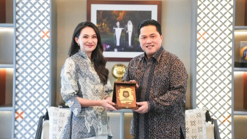 Gubernur Malut Sherly Tjoanda usai menemui Menteri Pemuda dan Olahraga, Erick Thohir. || dok : Humas/Adpim Malut