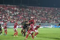 Laga Bali United melawan Malut United yang berlangsung di Stadion Kapten I Wayan Dipta 