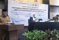 Sekda Maluku Utara, Samsuddin A. Kadir dalam acara FGD antara Pertamina Patra Niaga dan Pemprov Malut bersama para pemangku kepentingan lintas sektor. || dok : Ilham/Kasedata