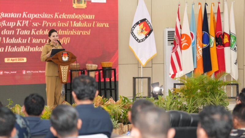 Gubernur Maluku Utara, Sherly Tjoanda dalam kegiatan peresmian (launching) kantor baru KPU Maluku Utara. || dok : Humas/Adpim Malut