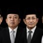 Menko PMK Abdul Muhaimin Iskandar (kiri), Menteri ATR/BPN Nusron Wahid, Menteri Agama Nasarudin Umar, dan Andi Jumaro Dulung, Ketua MPO PB IKA PMII. || dok : Kasedata