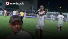 Iqbal Alhadar/Selebrasi Pemain Malut United David Da Silva