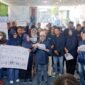 Aksi damai kader partai di halaman kantor DPD NasDem Malut, Kelurahan Makassar Timur, Kota Ternate [Foto : sukarsi/kasedata]