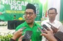 Ketua DPW PKB Maluku Utara, Jasri Usman, saat diwawancarai [Foto : iin/kasedata]
