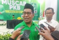 Ketua DPW PKB Maluku Utara, Jasri Usman, saat diwawancarai [Foto : iin/kasedata]