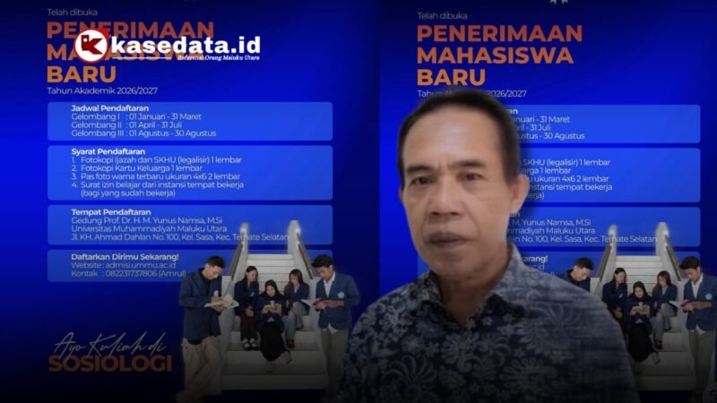 Ketua Prodi Sosiologi FISIP UMMU, Amrul Djana, S.Sos., M.Si., [dok : kasedata]