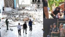 Kepala Disperkimtan Kota Ternate, Tonny S. Pontoh, ketika melakukan pendataan kerusakan di Pulau Batang Dua [dok : kasedata]