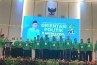 Wakil Sekretaris Jenderal DPP PKB, Zainul Munasichin saat memimpin pengukuhan DPW PKB Maluku Utara periode 2026-2031. || dok : Sukarsi/Kasedata