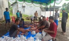 Nuansa Kebersamaan dan Gotong Royong Warnai Kurban di Masjid Ajir Tabi’in Ngade
