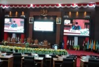 Suasana rapat paripurna pembahasan Laporan Keterangan Pertanggungjawaban (LKPJ) Gubernur Malut Tahun Anggaran 2025. || dok : Ilham/Kasedata