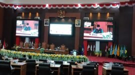 Suasana rapat paripurna pembahasan Laporan Keterangan Pertanggungjawaban (LKPJ) Gubernur Malut Tahun Anggaran 2025. || dok : Ilham/Kasedata