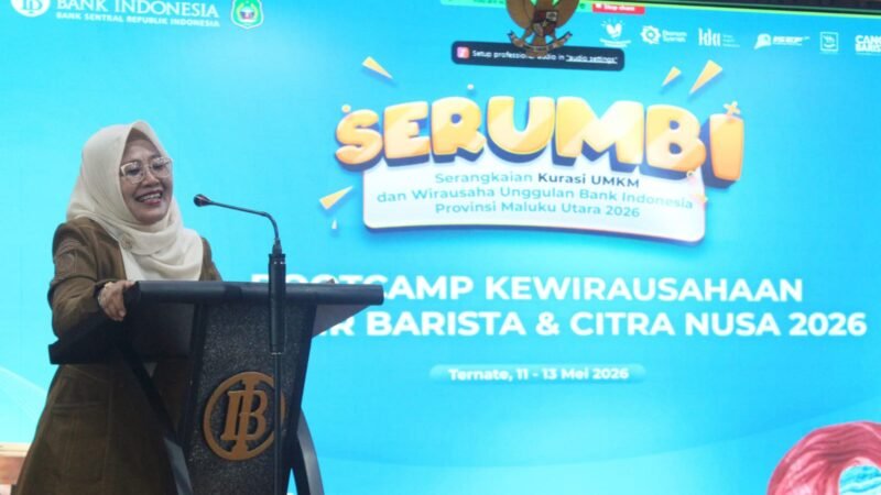 Asisten II Setda, Sri Haryanti Hatari membuka kegiatan Serangkaian Kurasi UMKM dan Wirausaha Unggulan BI (SERUMBI) 2026. || dok : Kasedata