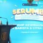 Asisten II Setda, Sri Haryanti Hatari membuka kegiatan Serangkaian Kurasi UMKM dan Wirausaha Unggulan BI (SERUMBI) 2026. || dok : Kasedata