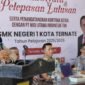 Sambutan Kepala SMK Negeri 1 Ternate, Zainal M. Zen dalam acara purnawiyata siswa kelas XII Tahun Pelajaran 2025/2026. || dok : Kasedata