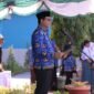 Kadikbud Maluku Utara, Abubakar Abdullah membacakan amanat nasional dari Menteri Komunikasi dan Digital RI, Meutya Viada Hafid, yang menekankan bahwa Harkitnas ke-118 adalah momentum refleksi, kebangkitan intelektual, dan peneguhan persatuan bangsa. Amanat itu dibacakan di Pulau Obi saat menjadi Inspektur Upacara. || dok : Kasedata