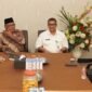 Sekda Maluku Utara, Drs. Samsuddin A. Kadir, saat menerima audiensi tim BRMP Biogen Kementan RI di Rumah Jabatan Wakil Gubernur Malut eks-Crysan, Ternate. || dok : Kasedata