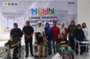 Wakil Gubernur Maluku Utara, H. Sarbin Sehe, didampingi Sekda Samsuddin A. Kadir dan Ketua TP PKK Provinsi Maluku Utara, Rusni Sarbin, menghadiri puncak peringatan Hari Lanjut Usia Nasional (HLUN) 2026 yang berlangsung di Balai Sentra Wasana Bahagia Kementerian Sosial RI. || dok : Humas/Adpim Malut