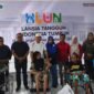 Wakil Gubernur Maluku Utara, H. Sarbin Sehe, didampingi Sekda Samsuddin A. Kadir dan Ketua TP PKK Provinsi Maluku Utara, Rusni Sarbin, menghadiri puncak peringatan Hari Lanjut Usia Nasional (HLUN) 2026 yang berlangsung di Balai Sentra Wasana Bahagia Kementerian Sosial RI. || dok : Humas/Adpim Malut