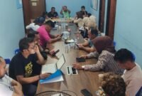KONI Kota Ternate saat menggelar rapat evaluasi sekaligus pemantapan jelang keberangkatan kontingen PORPROV 2026 [dok : kasedata]
