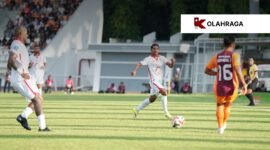Laga penutup musim antara Borneo FC dan Malut United di Stadion Segiri, Samarinda [dok : kasedata]