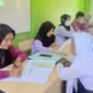 Pemeriksaan kesehatan gratis bagi siswa MTs Negeri 2 Wai Ina [dok : karno/kasedata]
