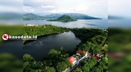 View lago montana diambil dari udara [dok : kasedata]