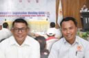 Sekretaris Umum KONI Ternate Ismunandar Fabanyo dan Ketua Harian Zulkifli Zam Zam, saat mengekuti CDM2- DRM di Halmahera Utara [dok : kasedata]