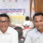 Sekretaris Umum KONI Ternate Ismunandar Fabanyo dan Ketua Harian Zulkifli Zam Zam, saat mengekuti CDM2- DRM di Halmahera Utara [dok : kasedata]