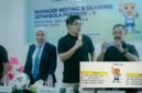 Drawing Cabor Sepak Bola PORPROV V yang berlangsumg di Hotel Grand Majang Ternate [dok : kasedata]