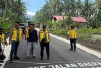 Pelaksana Tugas (Plt) Kepala Balai Pelaksana Jalan Nasional (BPJN) Maluku Utara, Abdul Hamid Payapo, langsung tancap gas meninjau sejumlah titik pembangunan infrastruktur. || dok : Kasedata