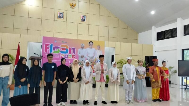 Peserta festival lomba seni dan sastra siswa nasional (FLS3N) Tingkat Provinsi Maluku Utara Tahun 2026. || dok : Kasedata